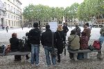 Lezione in Piazza Napoleone