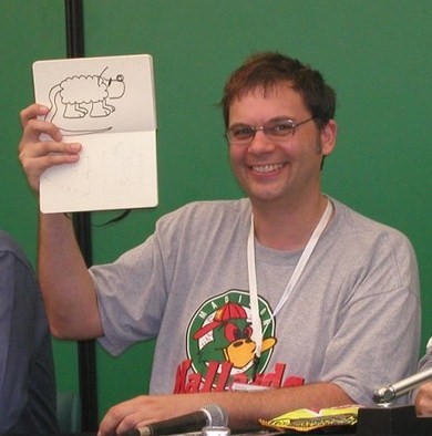 John Kovalic mostra un suo disegno